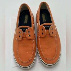 Sperry Top-Sider Men's Orange Canvas Shoes Men's Size 12